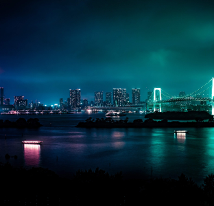 Tokyo illuminated at night