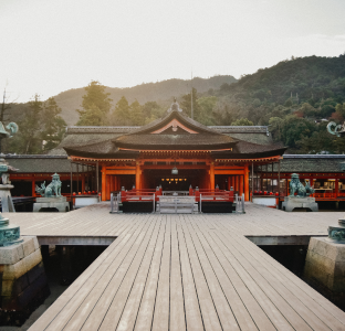 temple in the city of Hiroshima